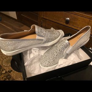 10M I.N.C International Concepts Bling Slip Ons.